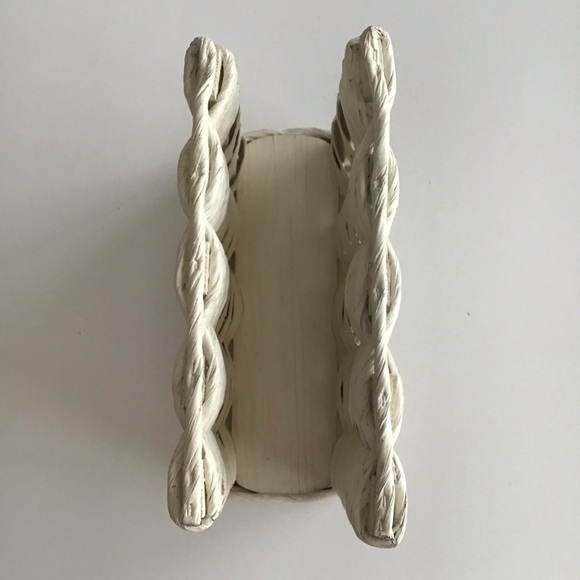 Watermelon Napkin Holder Hand Painted White Basket Farmhouse Cottagecore Vintage - Picture 10 of 13